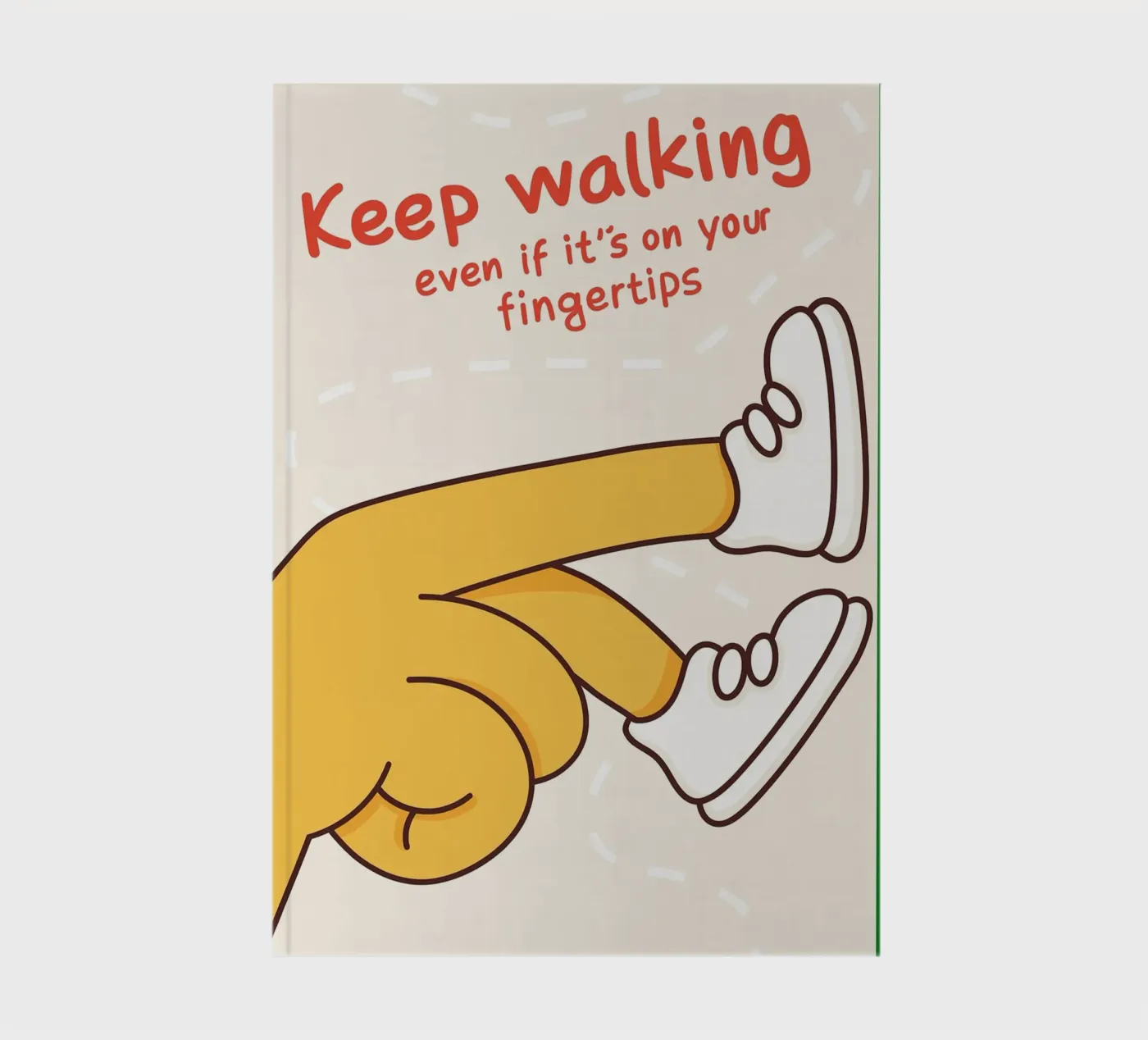 keep walking notebook by rapunsell