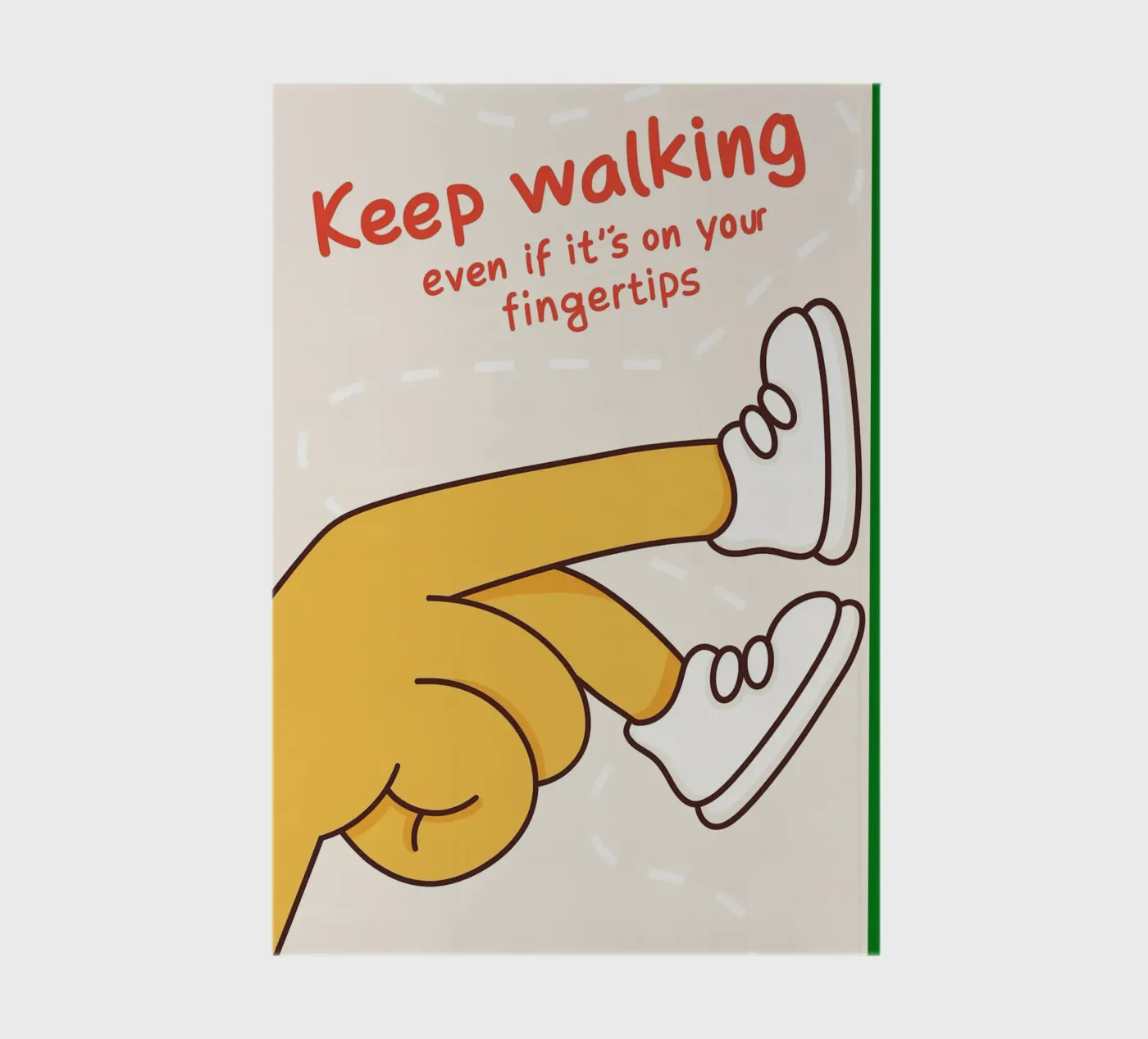 keep walking notebook by rapunsell
