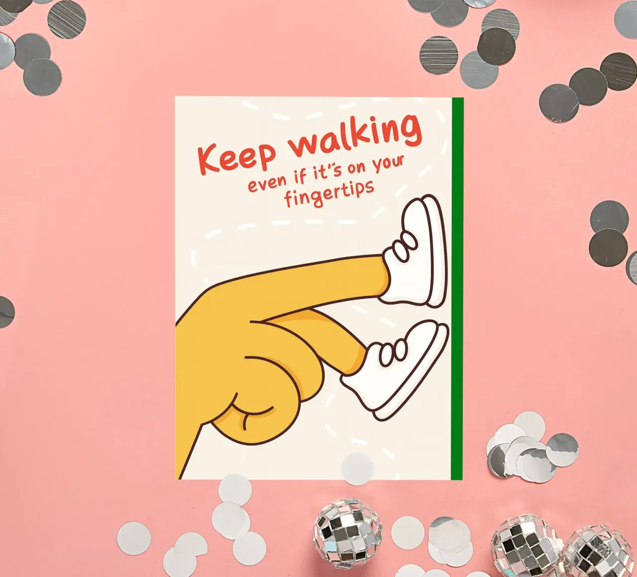 keep walking sticker by rapunsell