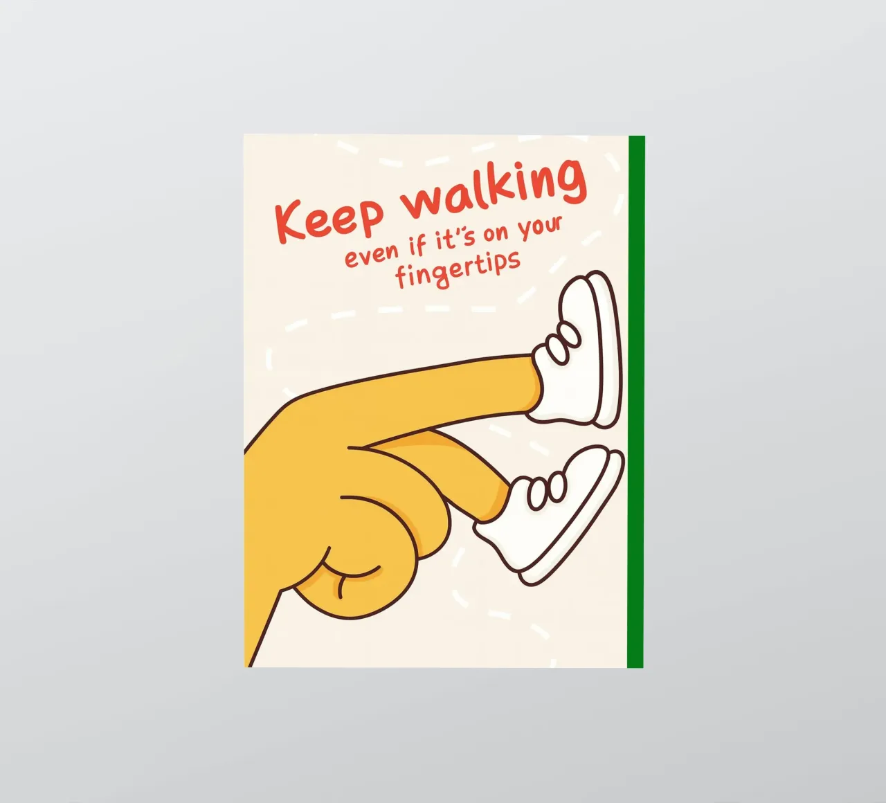 keep walking sticker by rapunsell