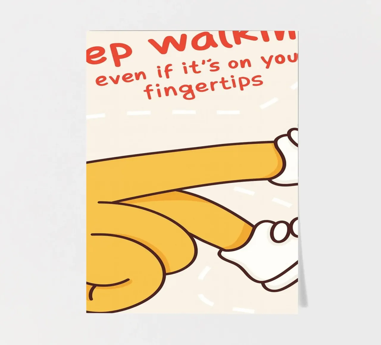 keep walking sticker sheet by rapunsell