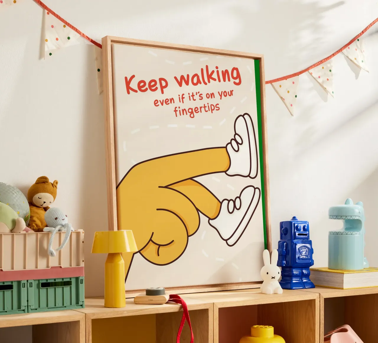 keep walking canvas by rapunsell