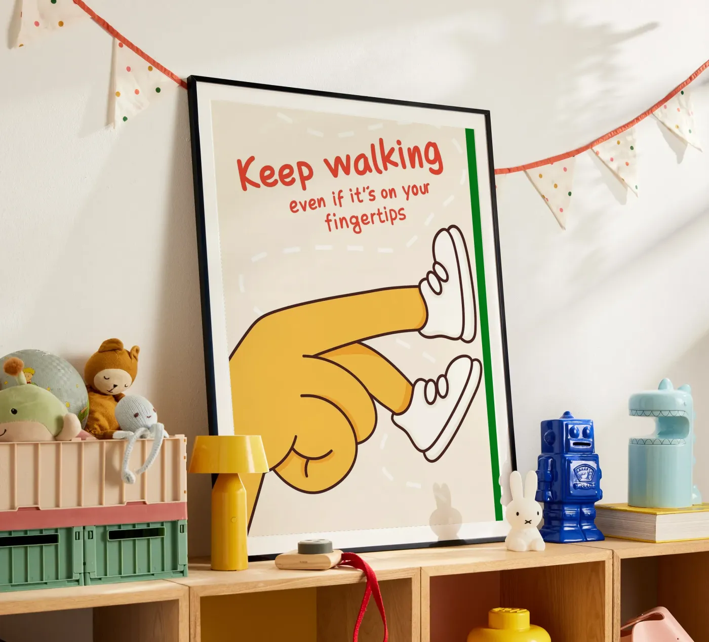 keep walking poster by rapunsell