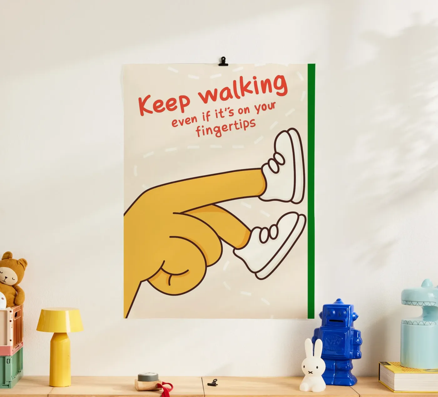 keep walking poster by rapunsell