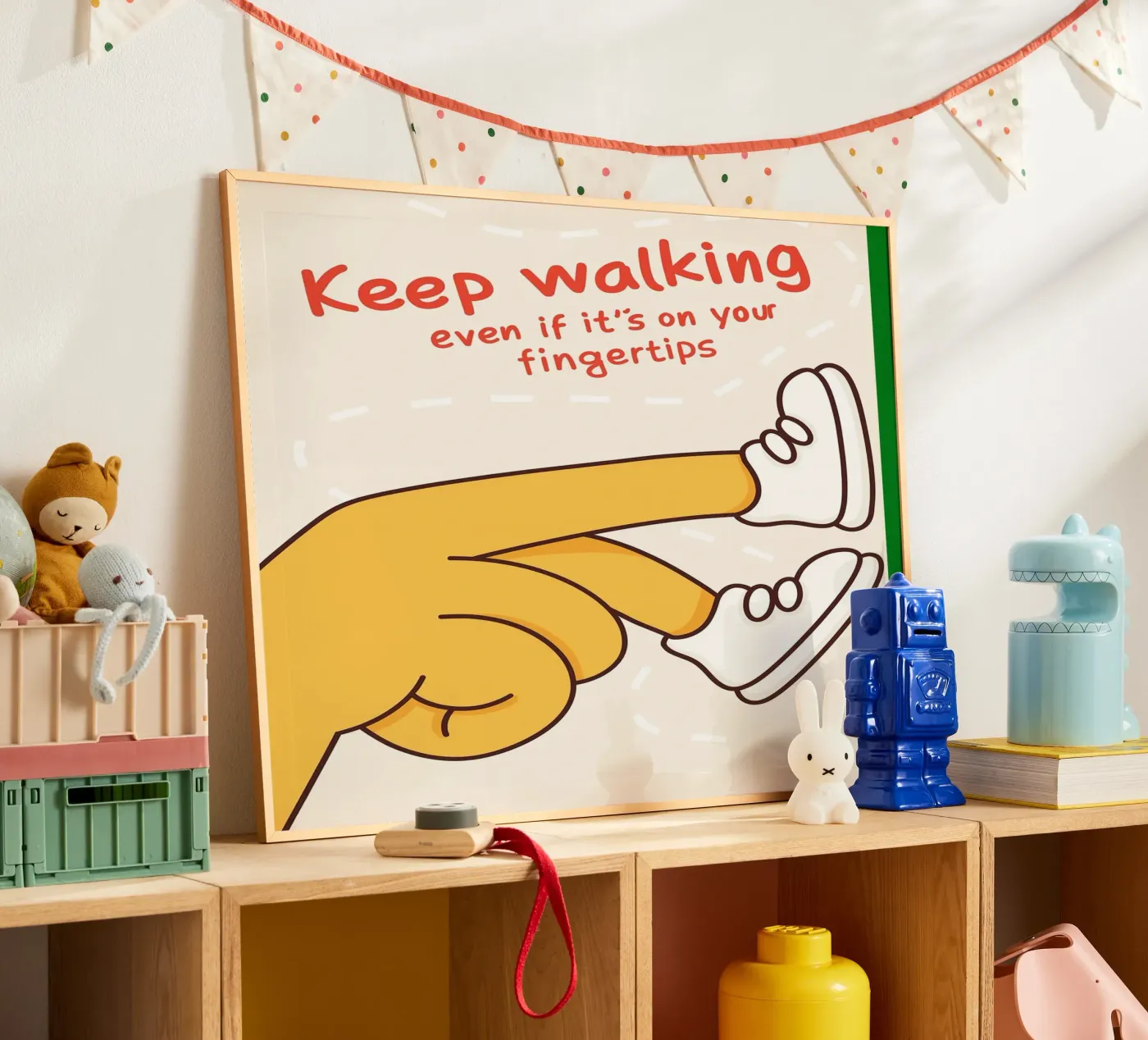 keep walking poster by rapunsell