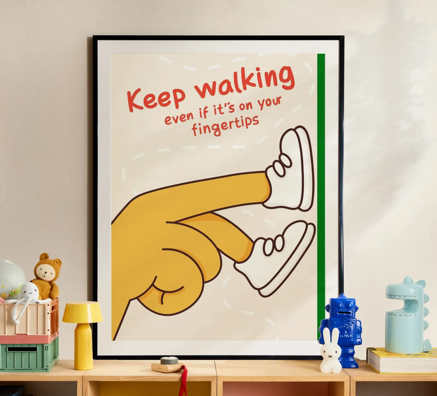 keep walking poster by rapunsell
