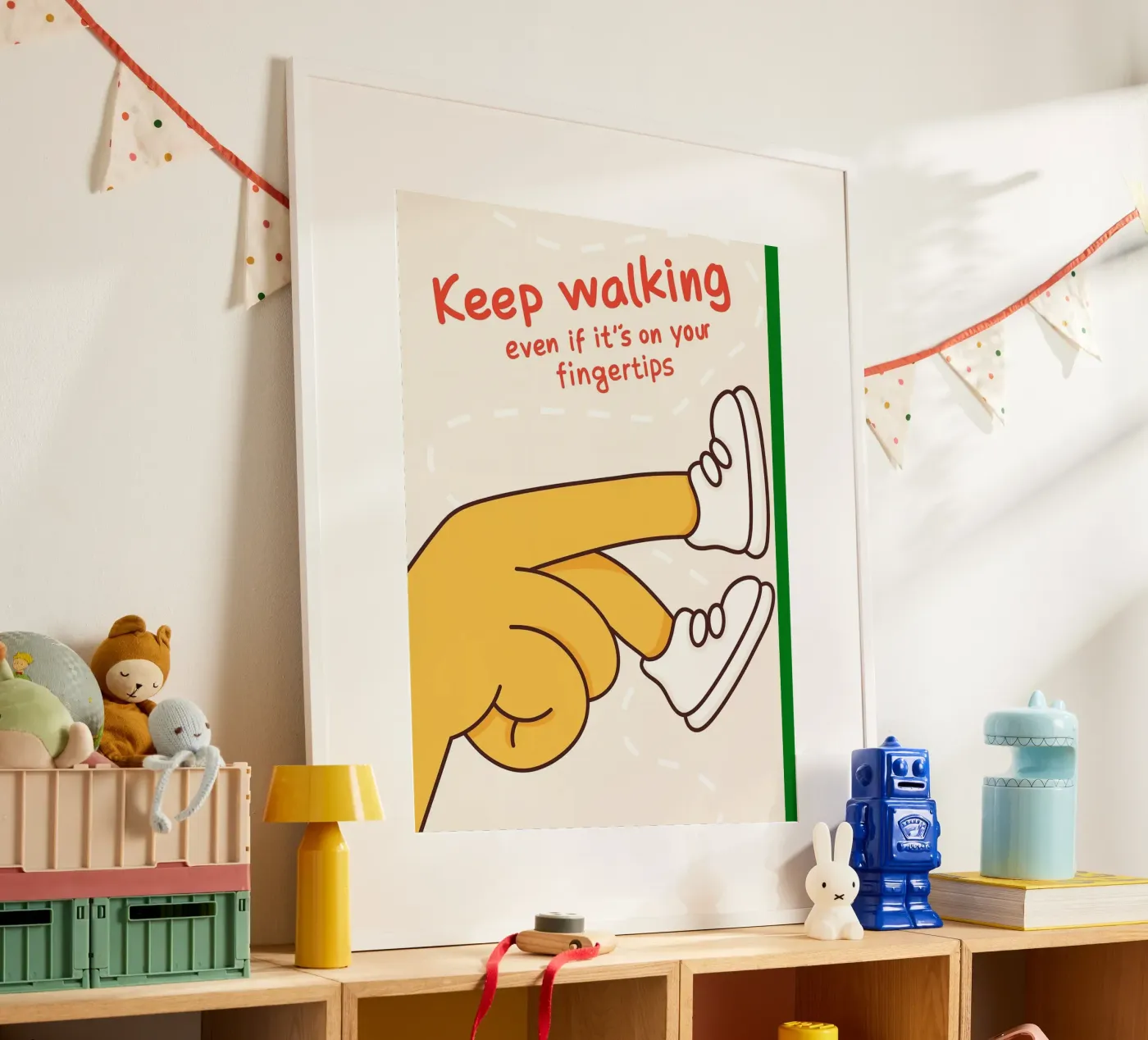 keep walking poster by rapunsell