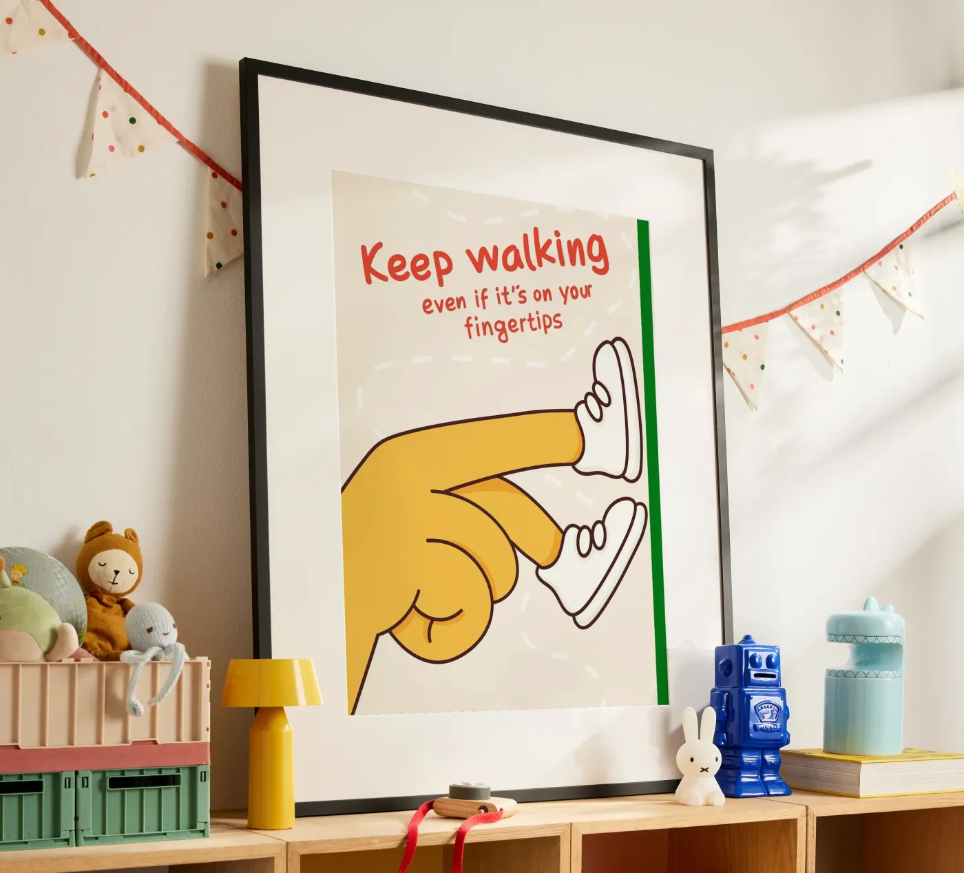 keep walking poster by rapunsell