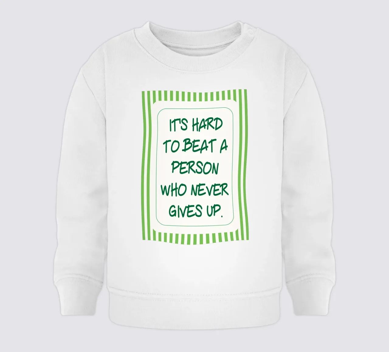 its hard to beat a person baby sweatshirt by rapunsell