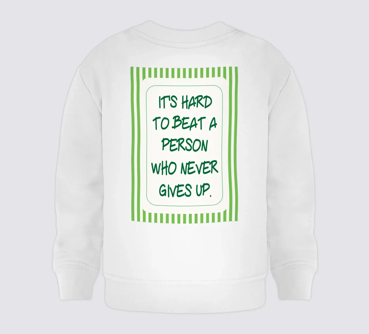 its hard to beat a person baby sweatshirt by rapunsell