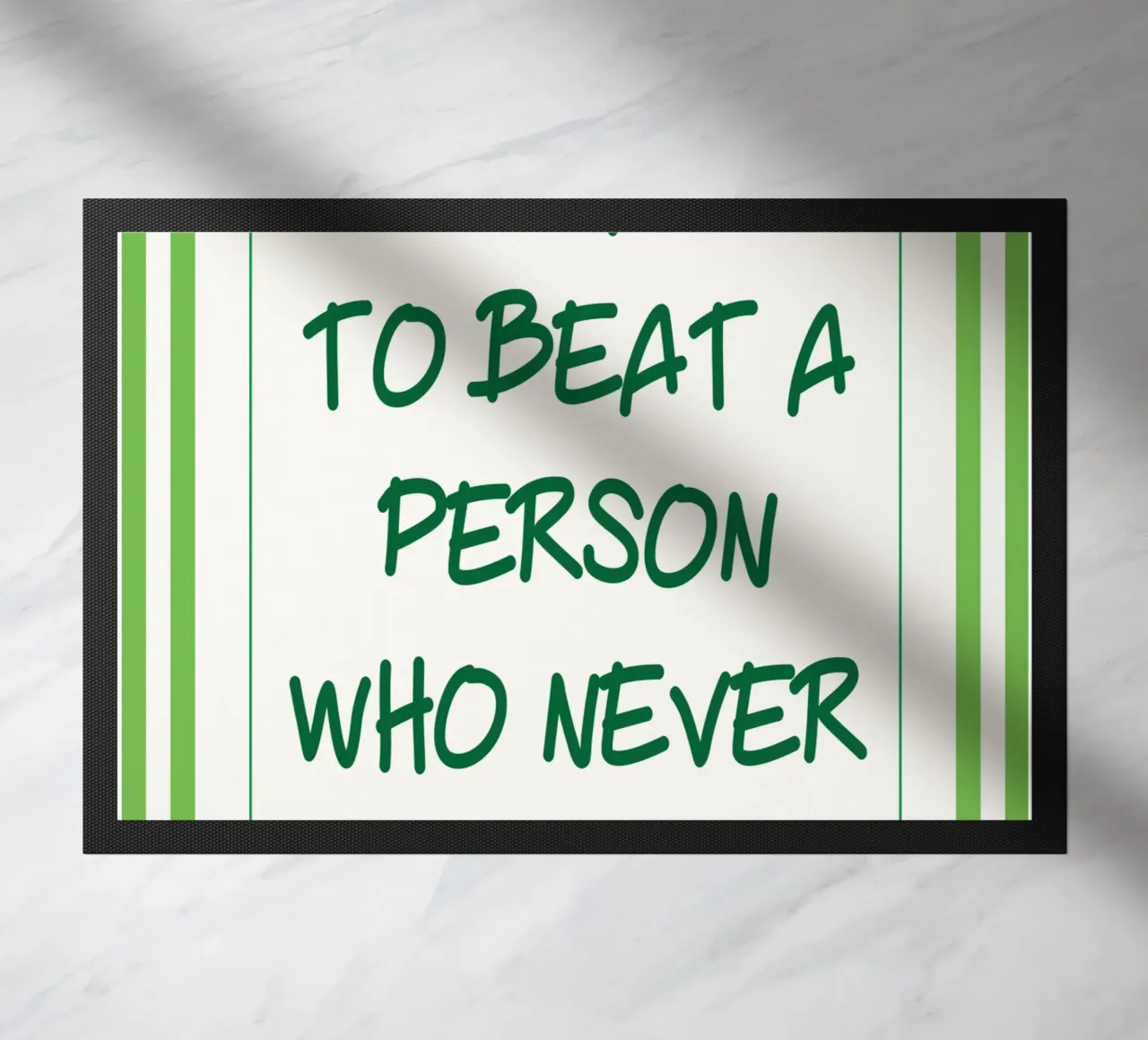 è difficile battere una persona zerbino da rapunsell