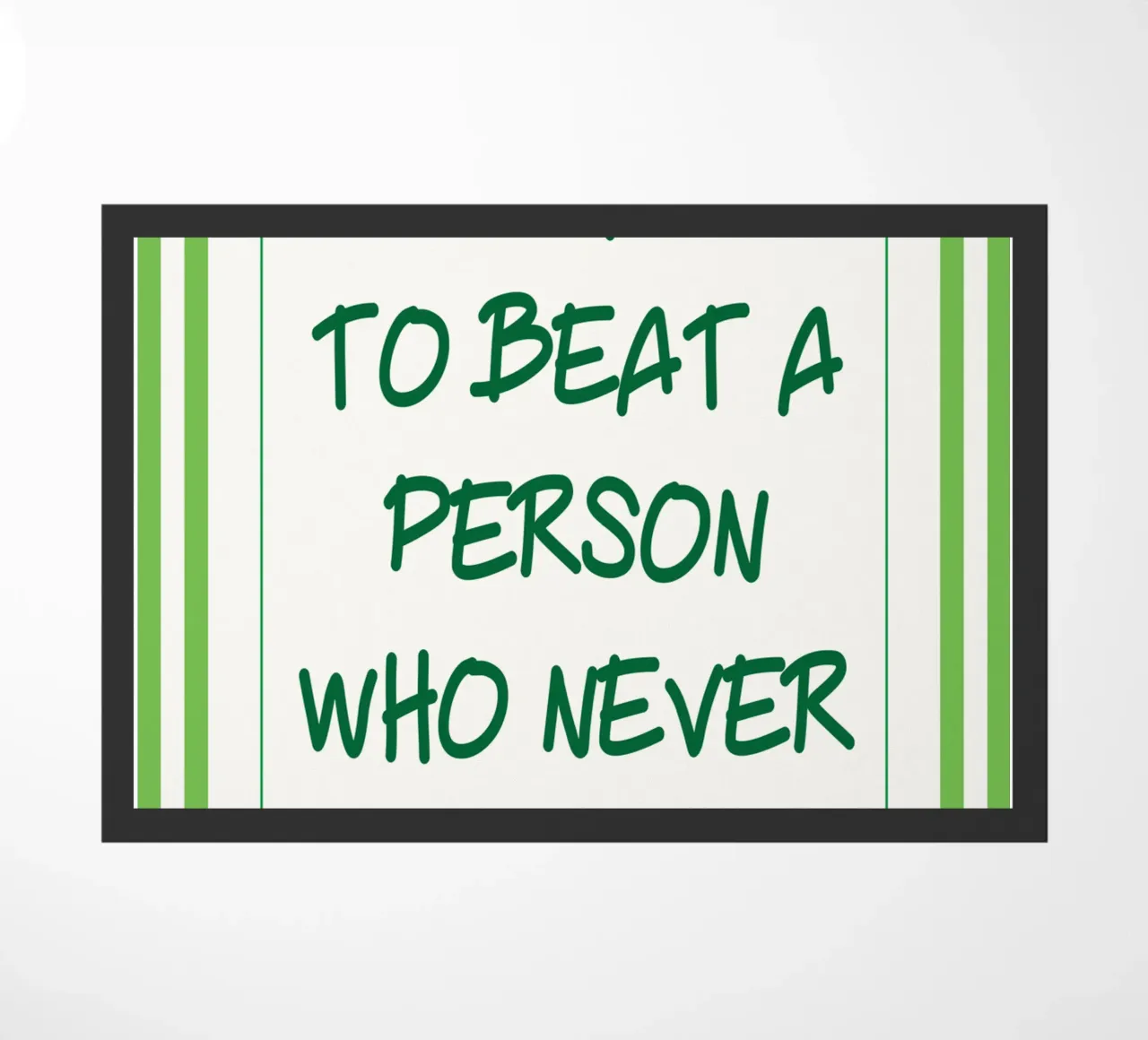 è difficile battere una persona zerbino da rapunsell