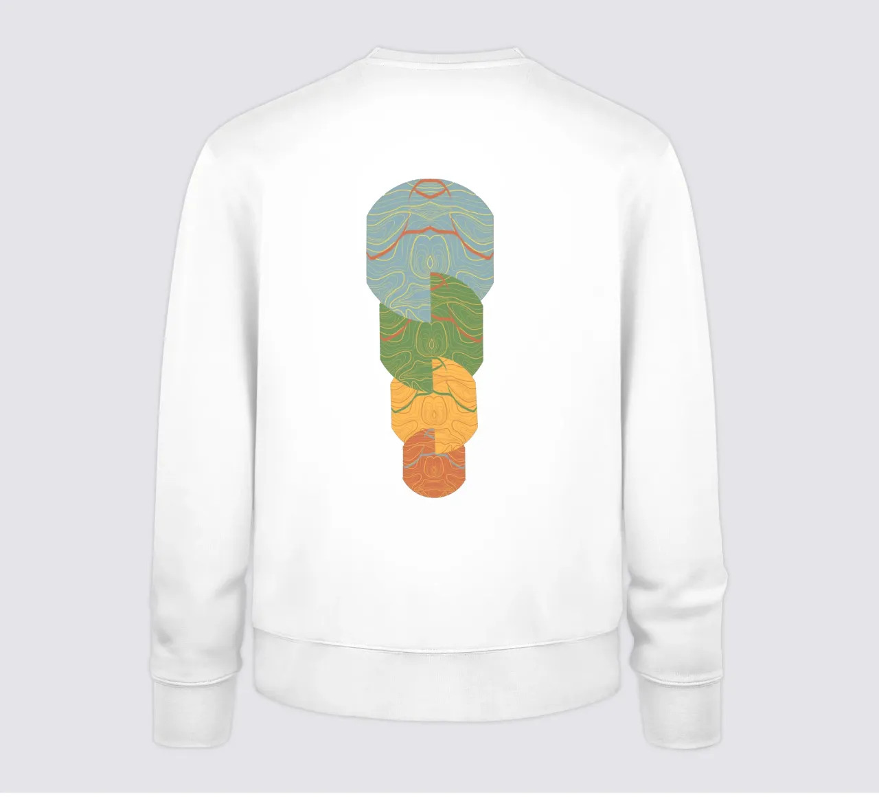 Totem geometrico felpa da Wild Colors Gallery