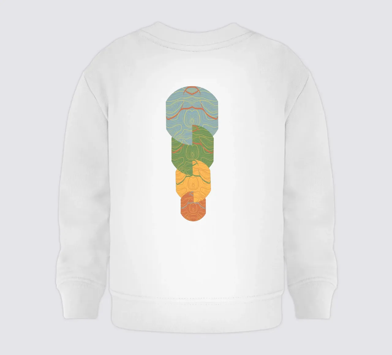 Totem geometrico felpa neonato da Wild Colors Gallery