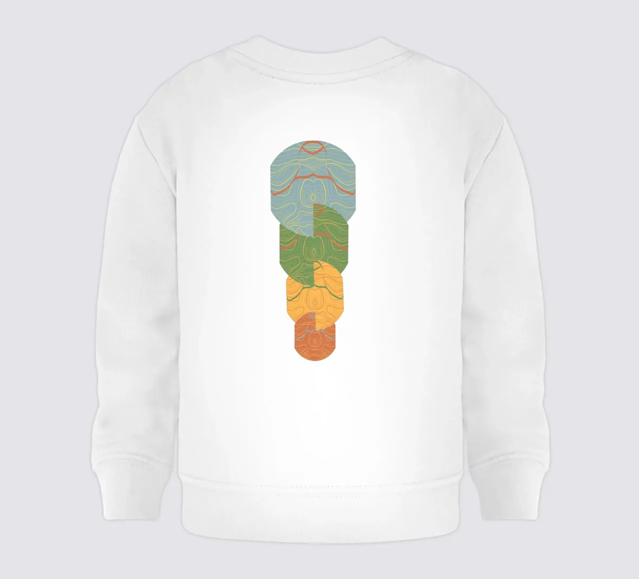 Totem geometrico felpa neonato da Wild Colors Gallery