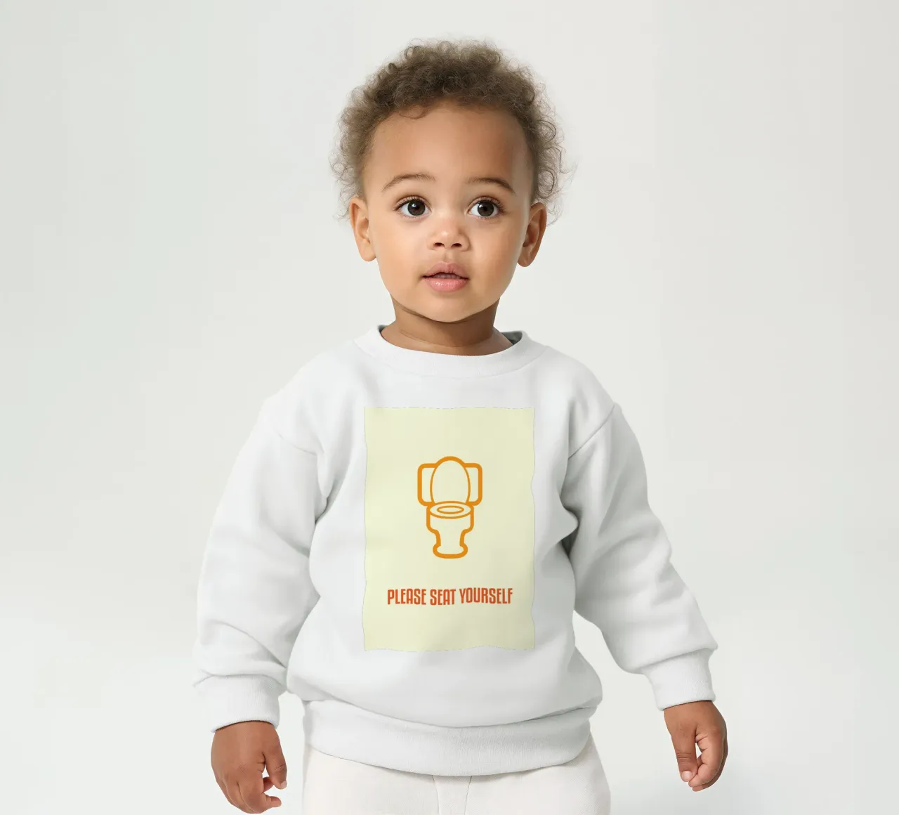 SI PREGA DI SEDERSI felpa neonato da rapunsell