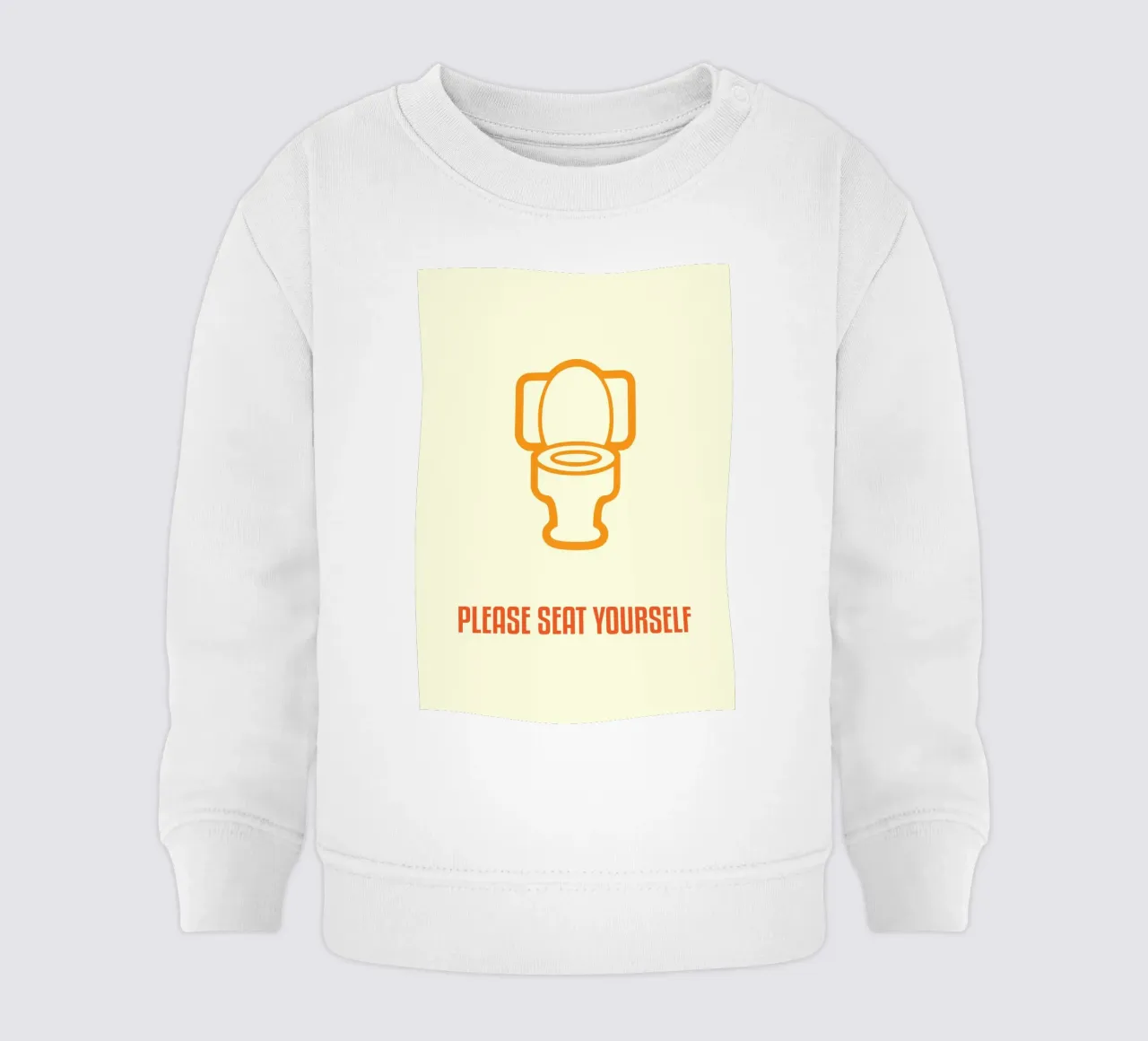 SI PREGA DI SEDERSI felpa neonato da rapunsell