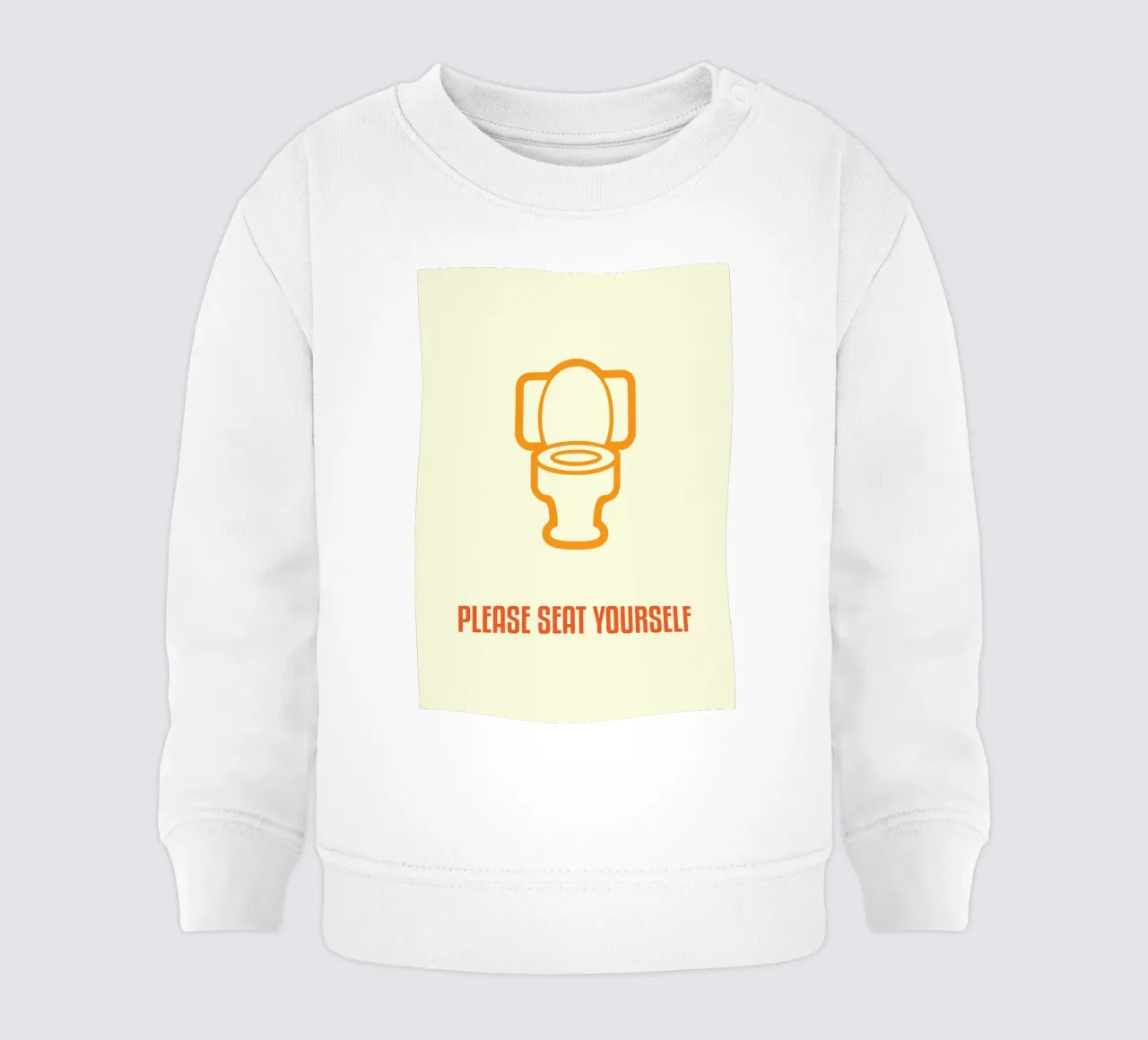 SI PREGA DI SEDERSI felpa neonato da rapunsell