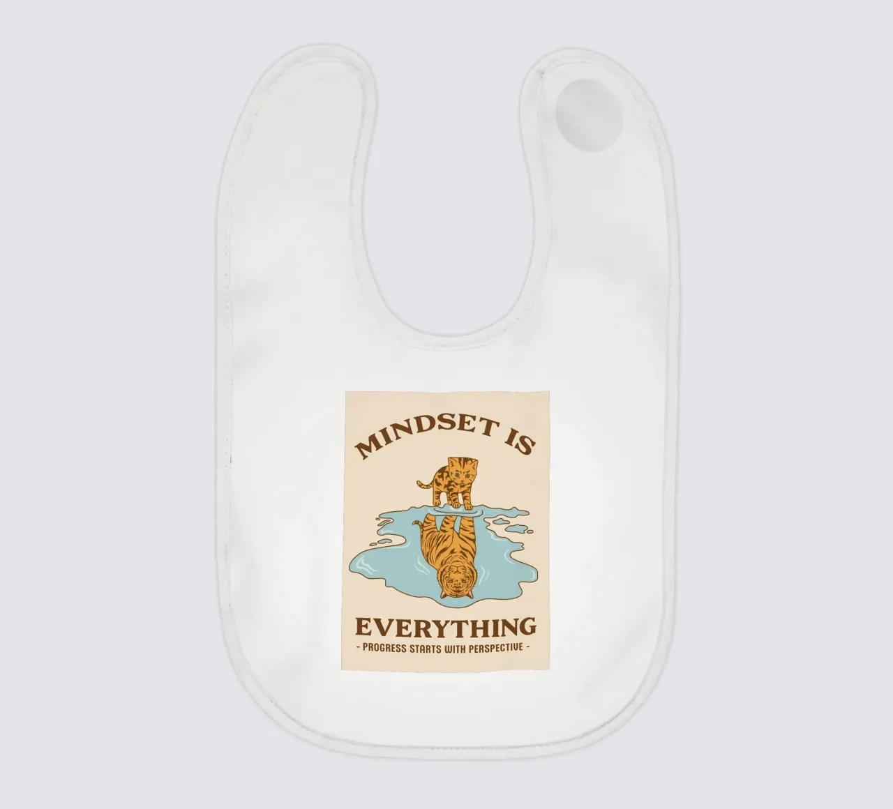 progress start with perspective baby bib by rapunsell