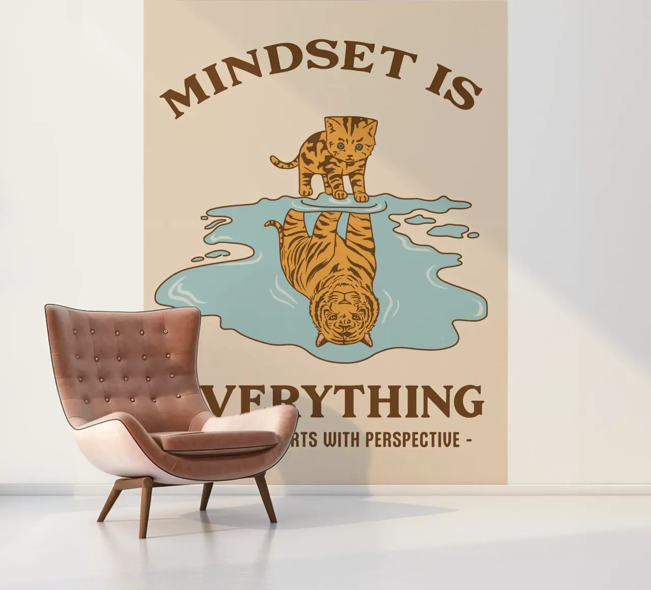 vooruitgang begint met perspectief fotobehang van rapunsell