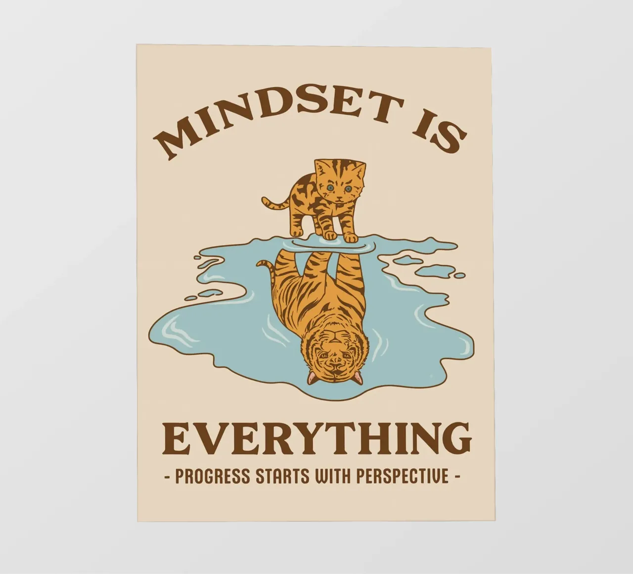 vooruitgang begint met perspectief fotobehang van rapunsell