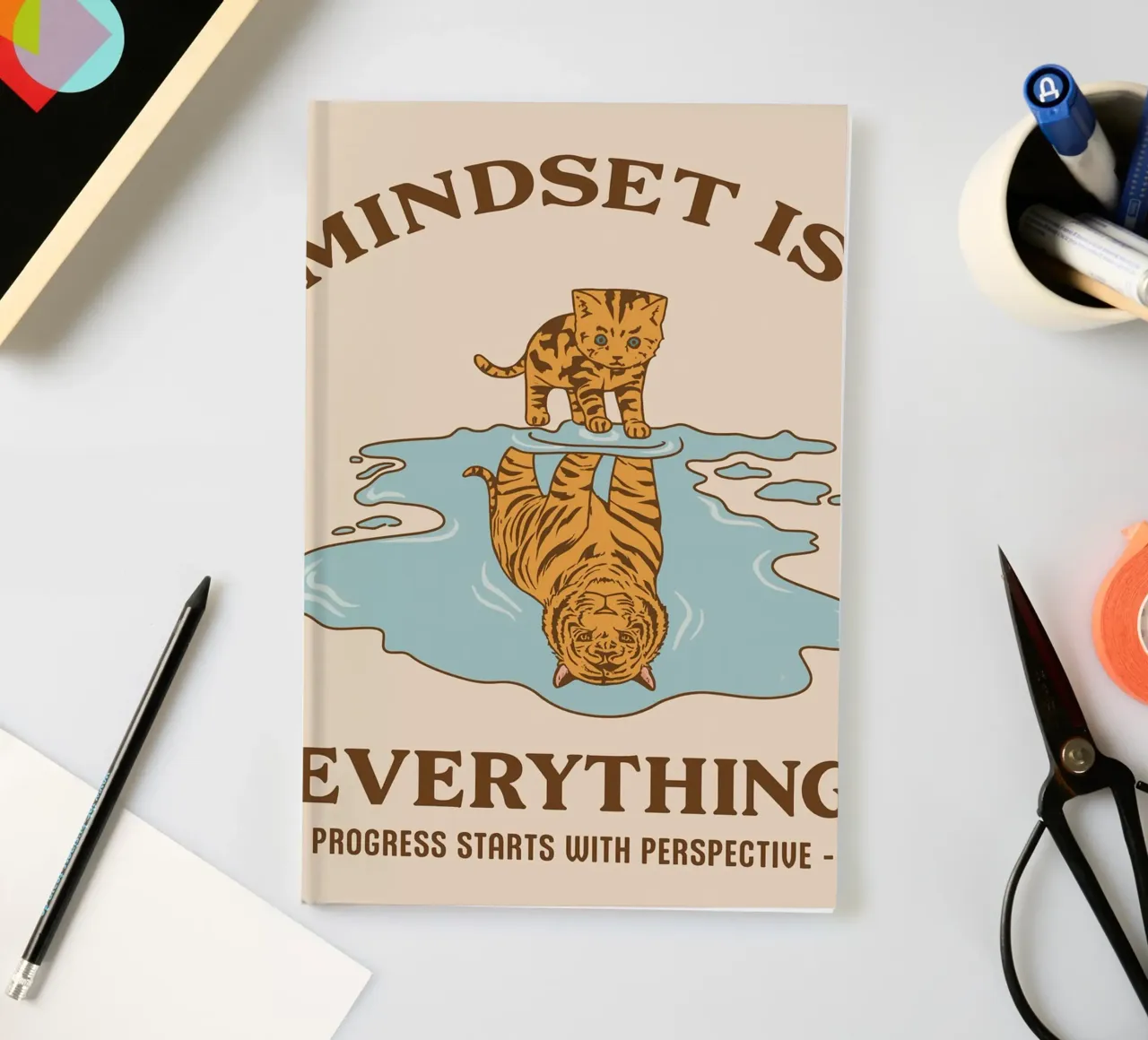 progress start with perspective notebook by rapunsell