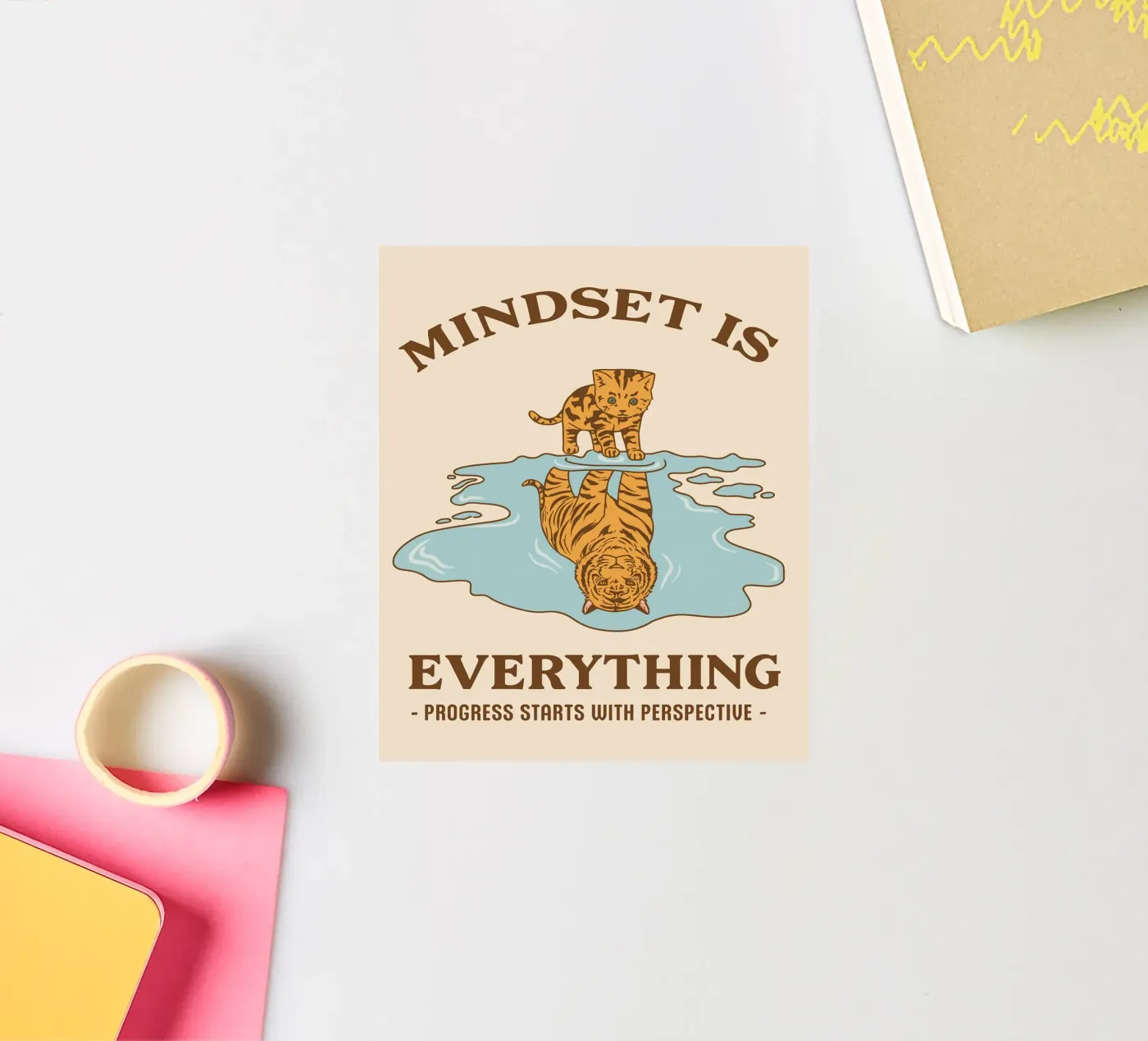 progress start with perspective sticker by rapunsell