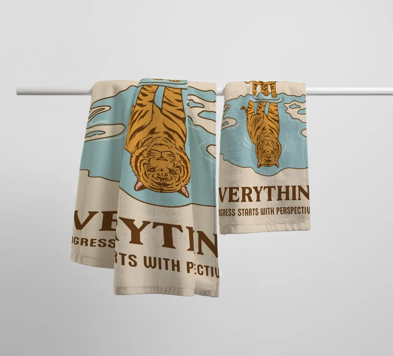 progress start with perspective towel by rapunsell