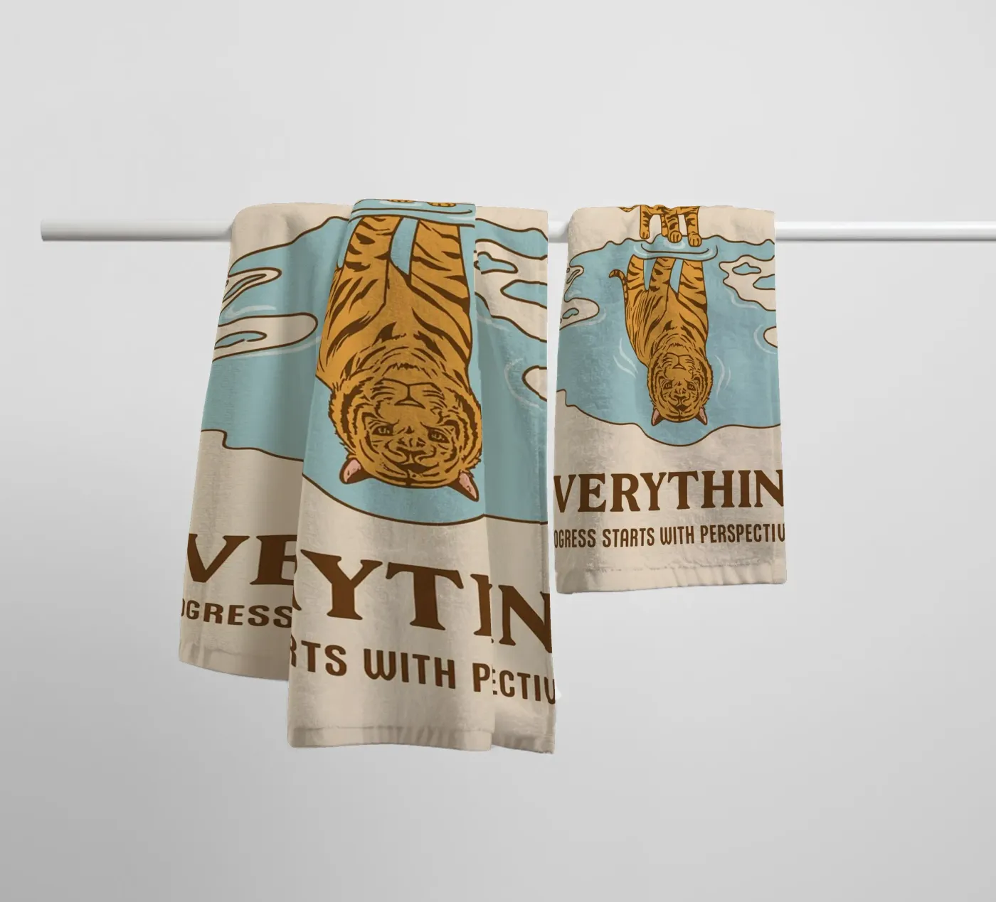 progress start with perspective towel by rapunsell