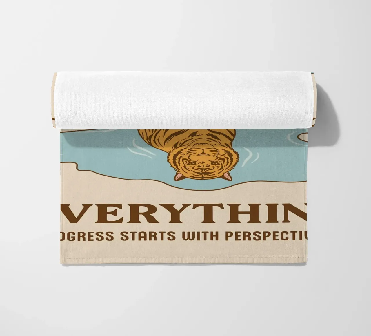 progress start with perspective strandhanddoek van rapunsell