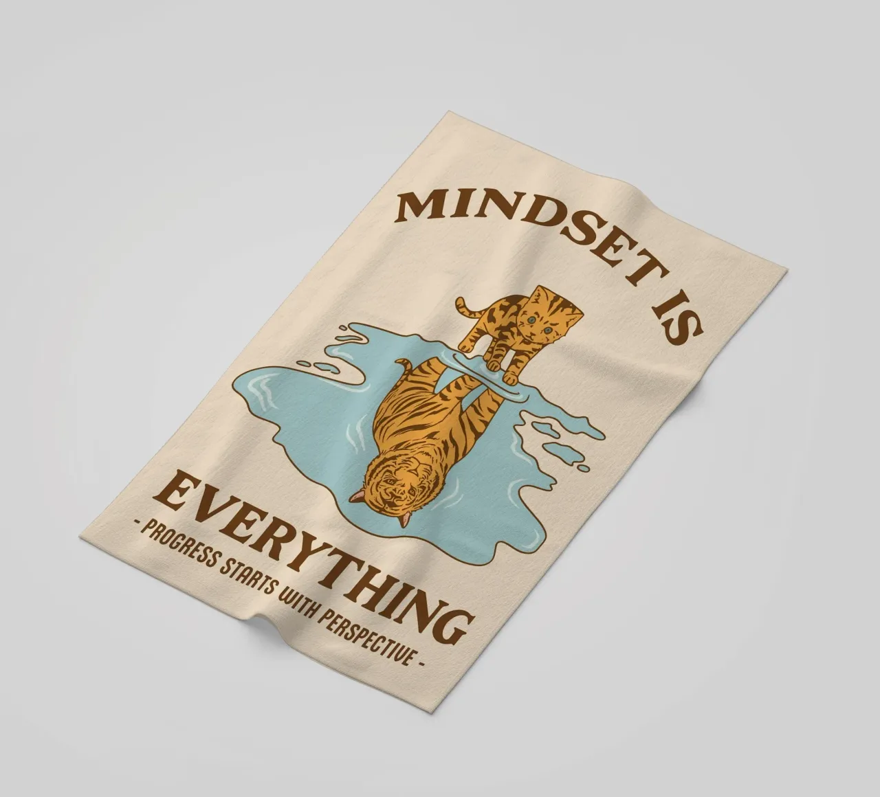 progress start with perspective strandhanddoek van rapunsell