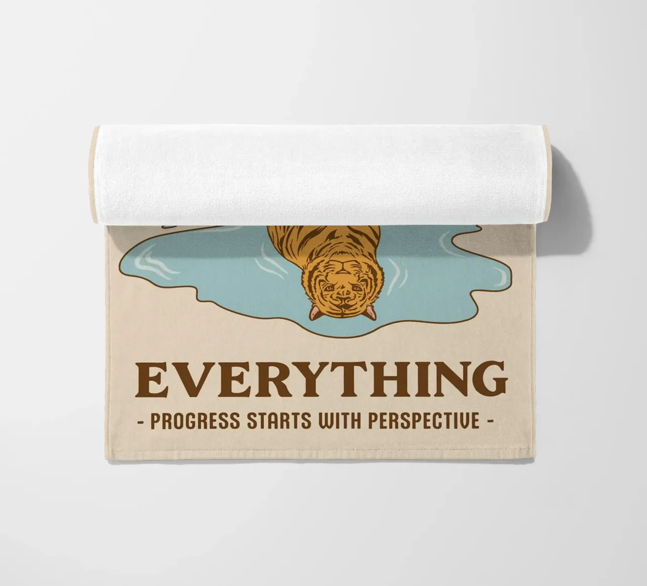 progress start with perspective strandhanddoek van rapunsell