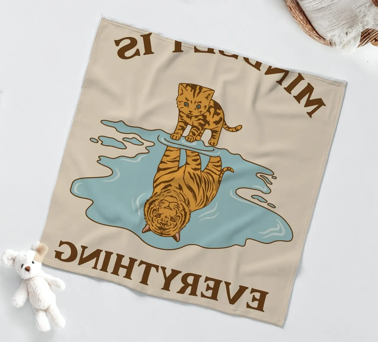 Fortschritt beginnt mit Perspektive Fleecedecke von rapunsell