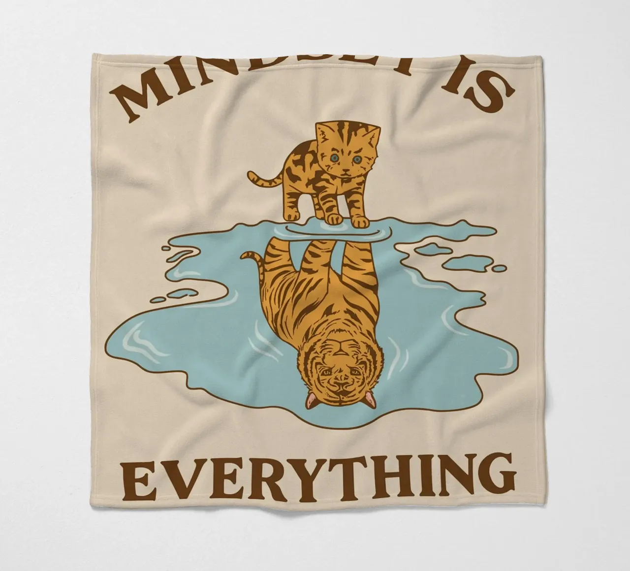 Fortschritt beginnt mit Perspektive Fleecedecke von rapunsell