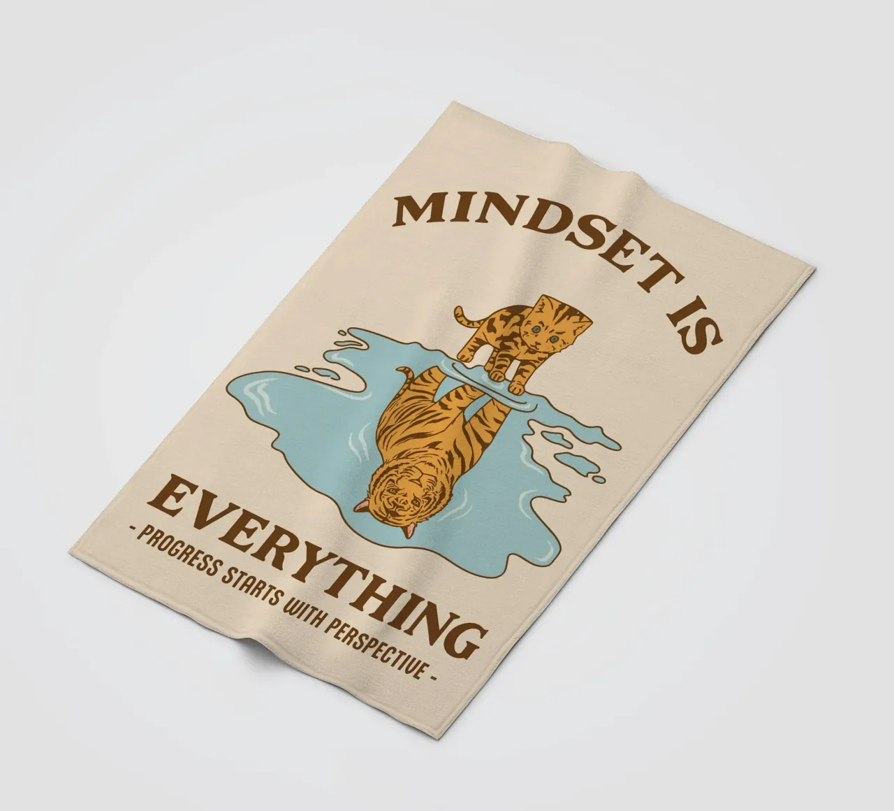 Fortschritt beginnt mit Perspektive Fleecedecke von rapunsell