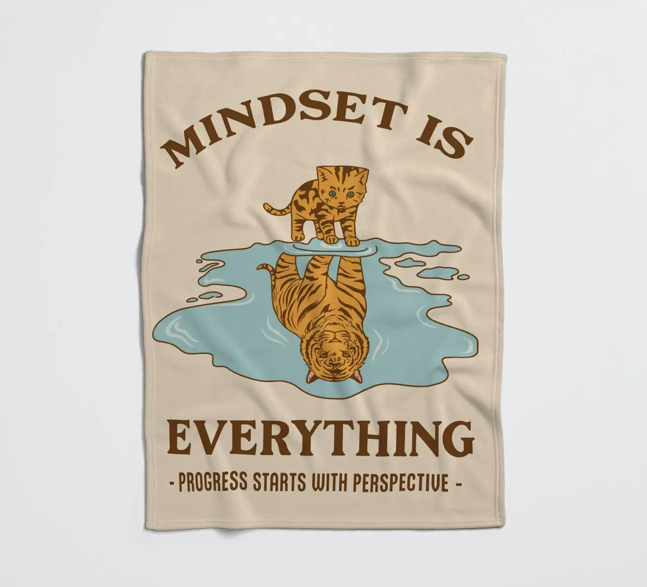 Fortschritt beginnt mit Perspektive Fleecedecke von rapunsell