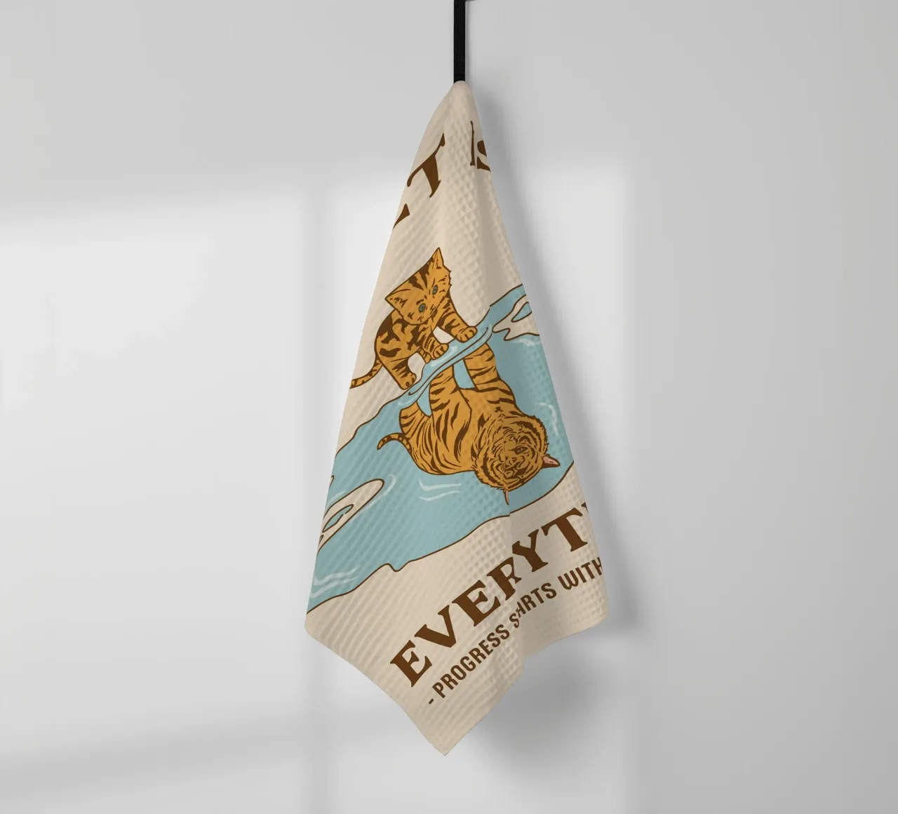 le progrès commence par la perspective torchon de rapunsell