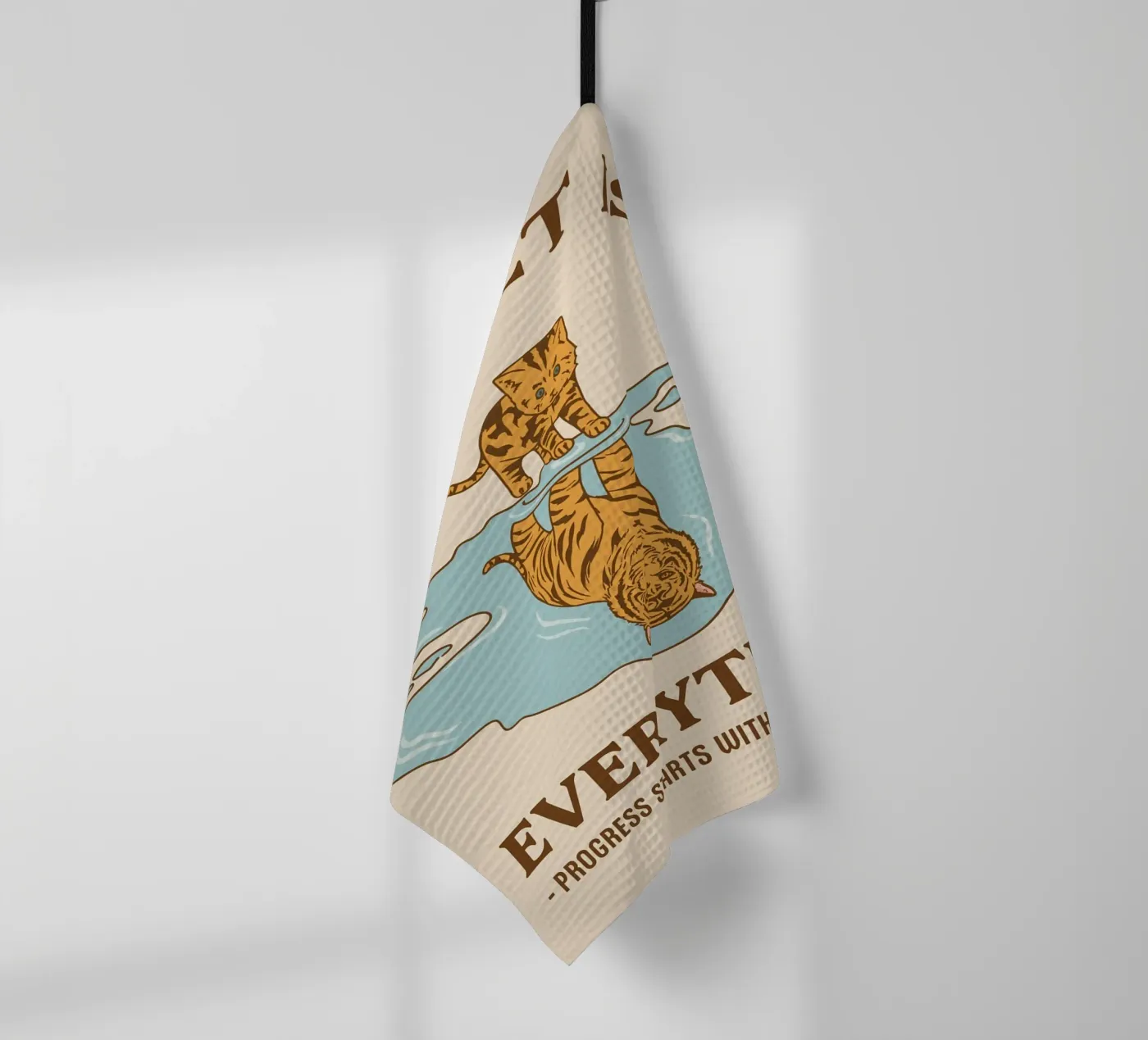 progress start with perspective Geschirrtuch von rapunsell