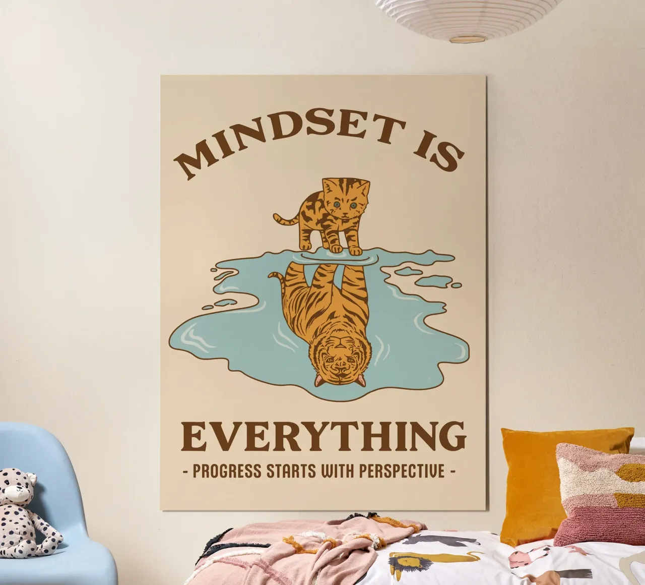 vooruitgang begint met perspectief poster van rapunsell