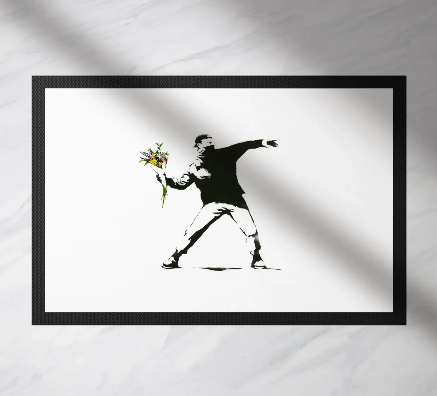 Flower Thrower doormat by Harmony Gallery