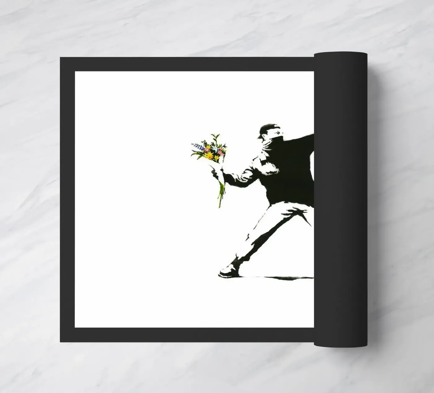 Flower Thrower doormat by Harmony Gallery