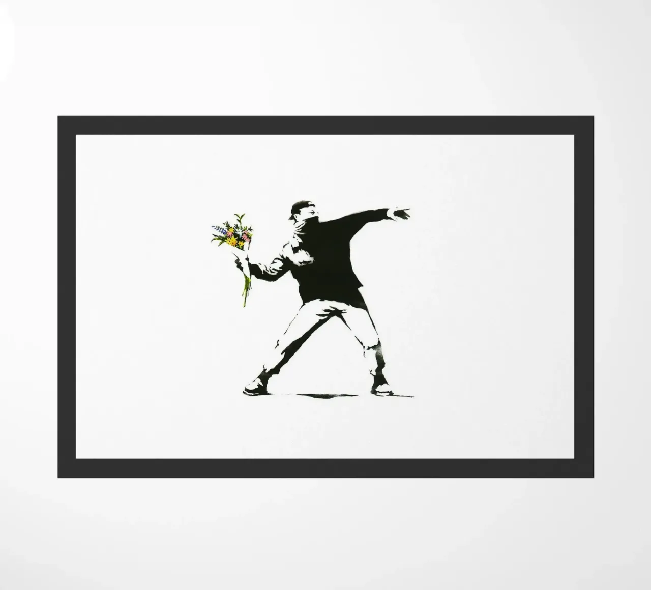 Flower Thrower doormat by Harmony Gallery