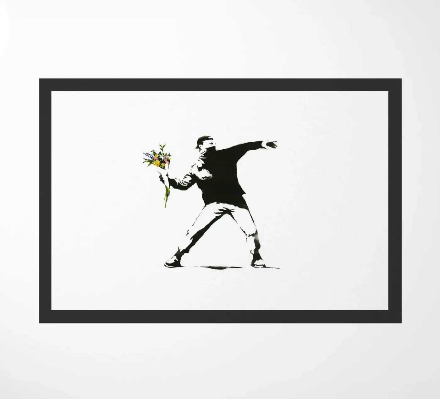 Flower Thrower doormat by Harmony Gallery