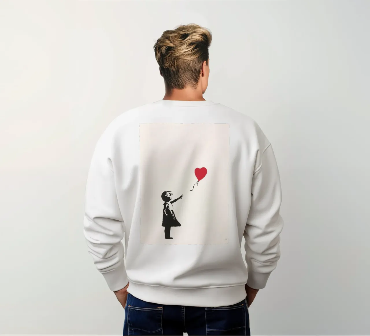 Girl With Balloon sweatshirt by Harmony Gallery