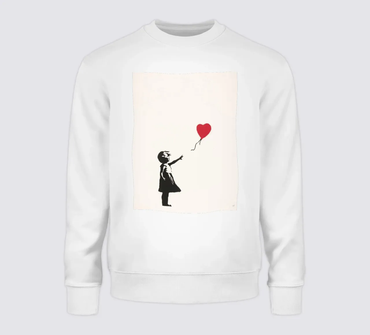 Girl With Balloon sweatshirt by Harmony Gallery