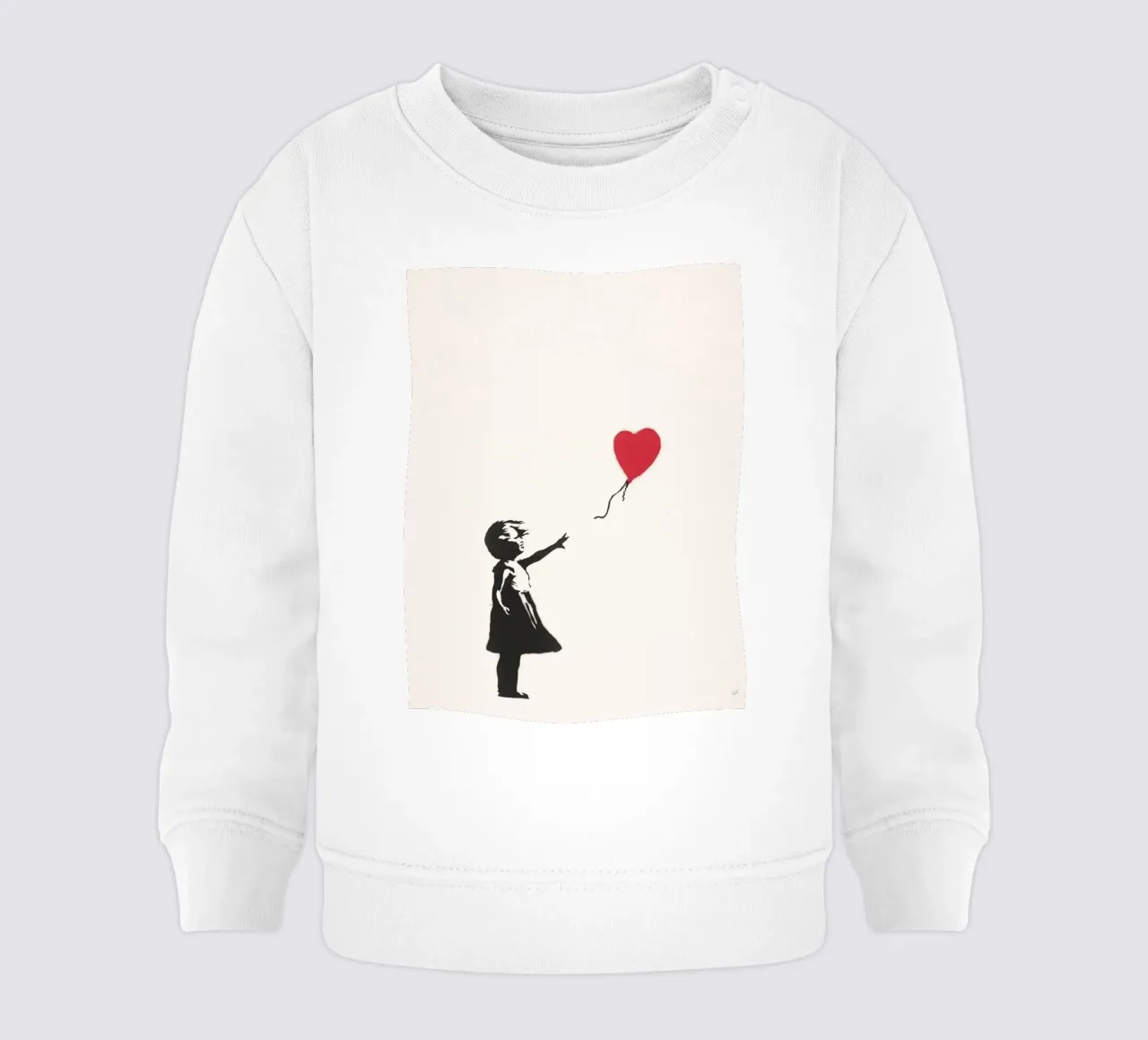 Ragazza con palloncino felpa neonato da Harmony Gallery