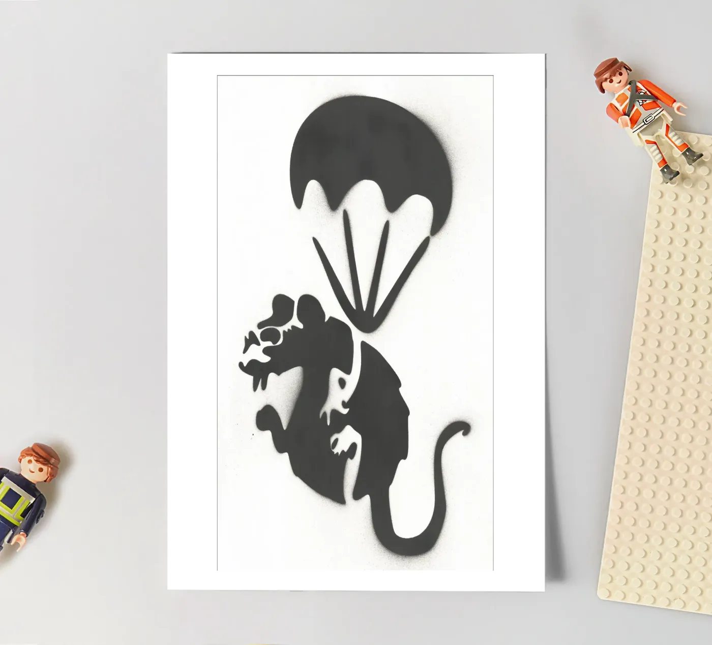 Parachuting Rat sticker sheet by Harmony Gallery