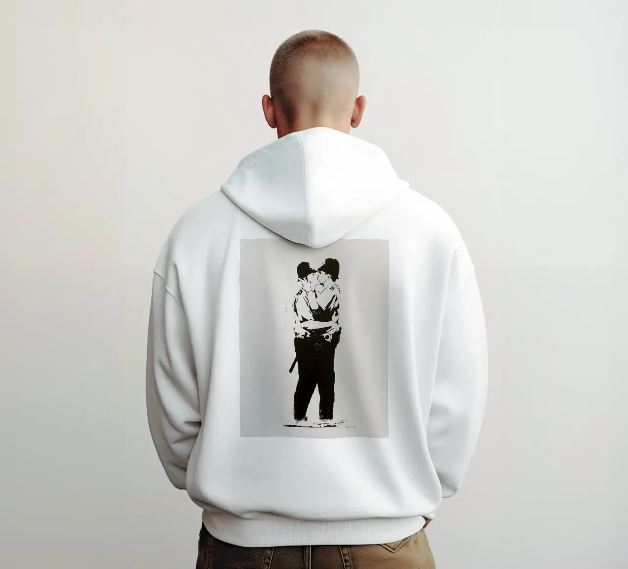 Baciare i peperoni felpa con cappuccio da Harmony Gallery