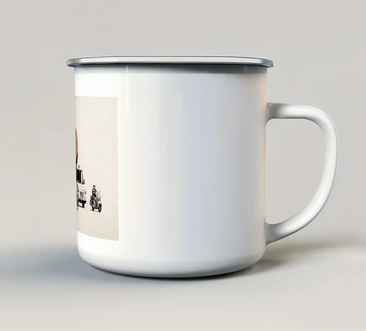 Ciambelle alla fragola tazza in smalto da Harmony Gallery