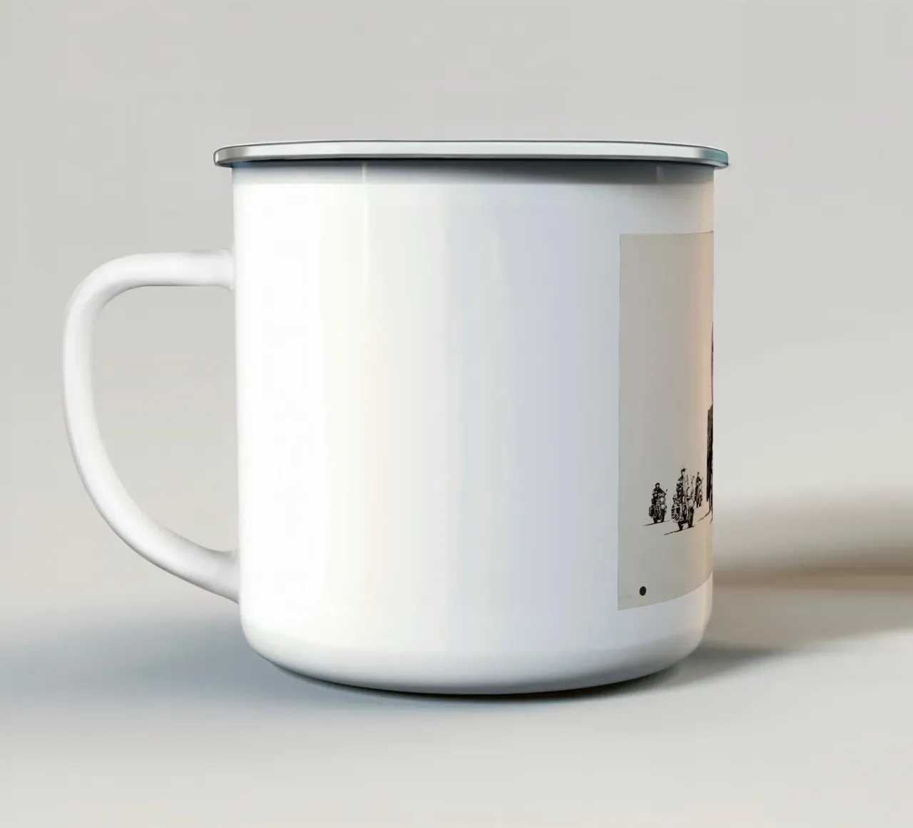 Ciambelle alla fragola tazza in smalto da Harmony Gallery